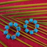 Mini Turquoise Round Studs